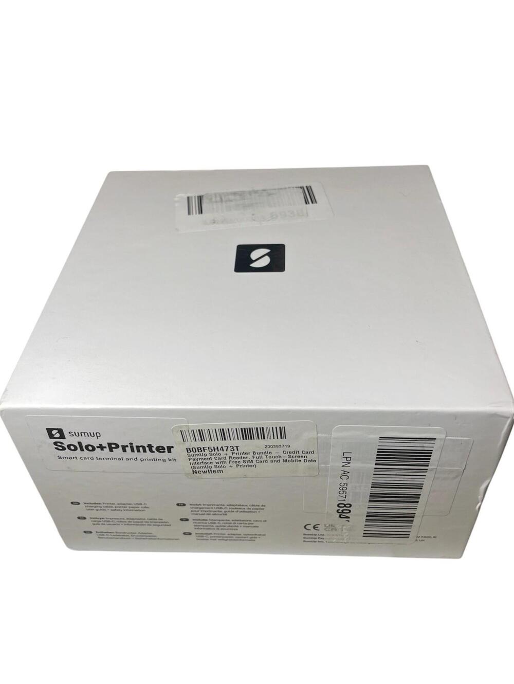 SumUp Solo + Printer (Smart Credit Card Payment Reader and Printing Kit) - USED
